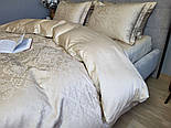 Сатин JACQUARD, CASPE BEIGE (Полуторній), фото 7
