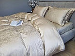 Сатин JACQUARD, CASPE BEIGE (Полуторній), фото 8