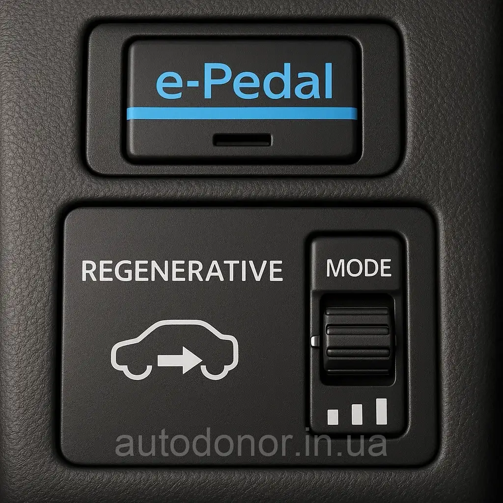 Налаштування e-Pedal та рекуперації гальмування для електромобілів Nissan