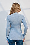 Теплий гольф для вагітних та годування Penny NR-35.031 блакитний, фото 5