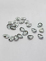 Стрази Крапля 10*14мм (+-25шт) Сріблясті
