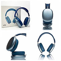 Macaron P9 Мах повнорозмірні бездротові Bluetooth навушники з тривалим часом роботи та синім кольором