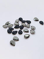 Стрази Крапля 10*14мм (+-25шт) Чорні