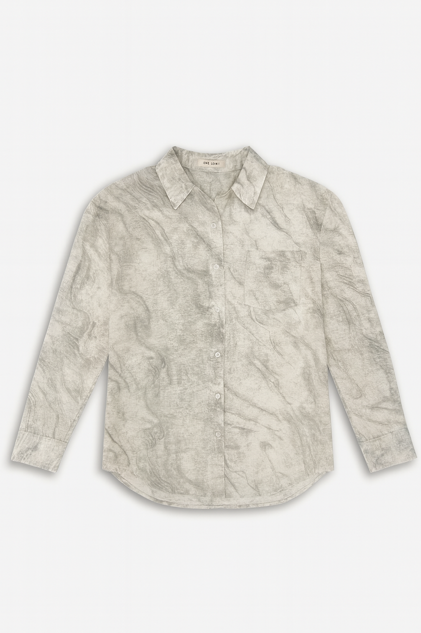 Жіноча сорочка вільного крою з принтом (TH030), фото 1