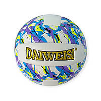 Волейбольний м'яч DAIWEISI BA-2504 біло-синій синтетична шкіра 18 панелей машинна зшивка для ігор та тренувань