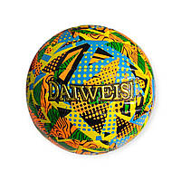 Волейбольний м яч DAIWEISI BA-2503 розмір 5 18 панелей машинна зшивка синтетична шкіра для аматорських ігор оранжево-жовто-зелений