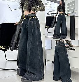 Широкі вільні джинси багі на дівчинку на хлопчика