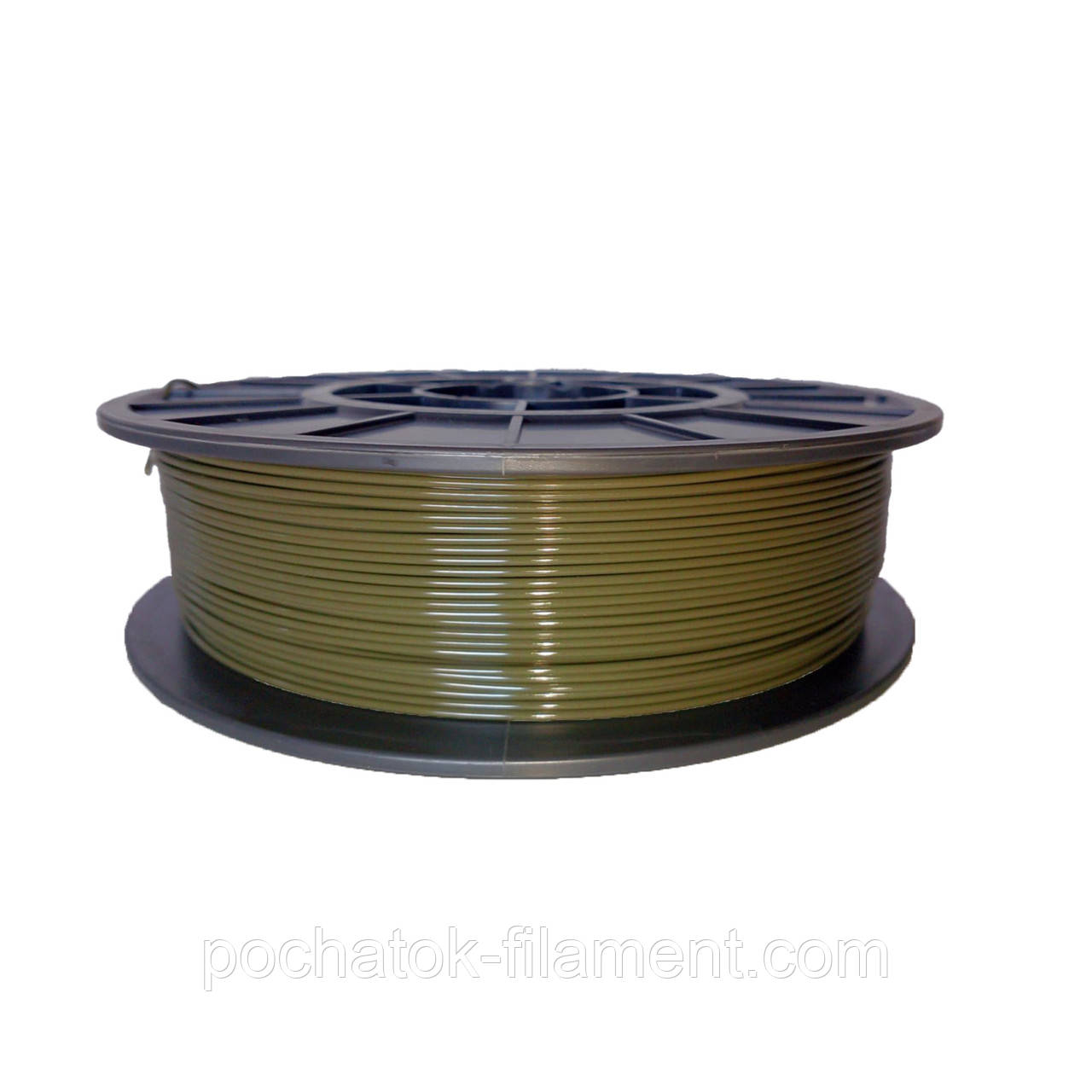 PETG філамент нитка пластик для 3D принтера Pochatok Filament 1,75 мм Хакі Оліва, фото 1