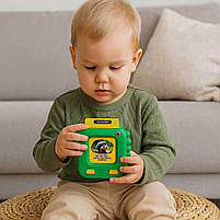 Динозаврик Промовляйко Limo Toys SK0064B — картридер для розвитку мовлення з картками, українська озвучка, 12+ міс, зелений, фото 3