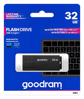 Флеш-драйв GOODRAM UME3 USB 3.0 32GB Black
