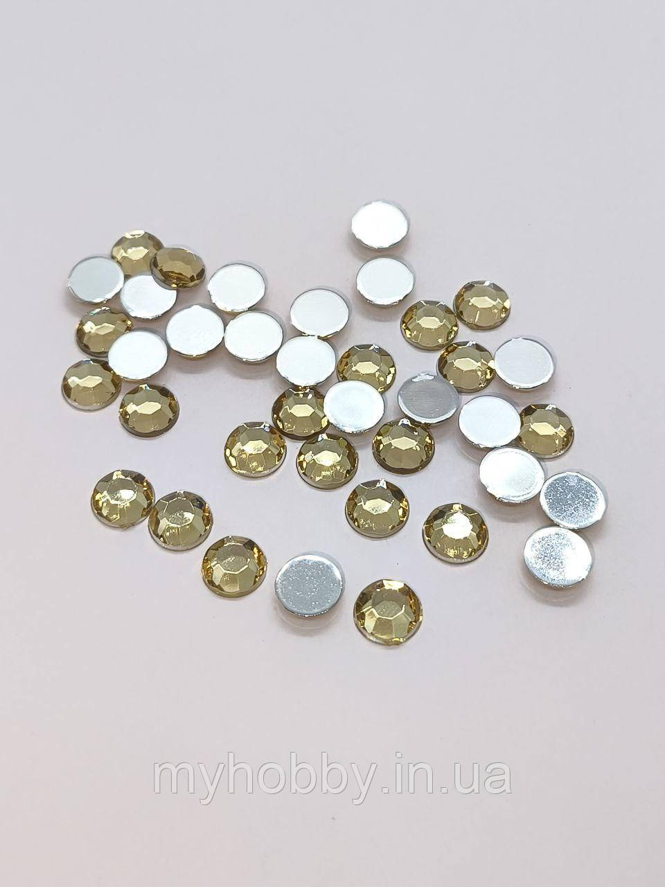 Стрази акрилові 8мм (+-50шт) Бєжеві, фото 1