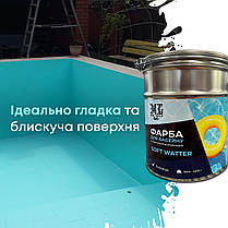Фарба для басейну епоксидна SOFT WATTER 1 кг Графіт plastall, фото 3