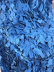 Флоки (чіпси, пластівці) для підлоги та стін 1кг Синій