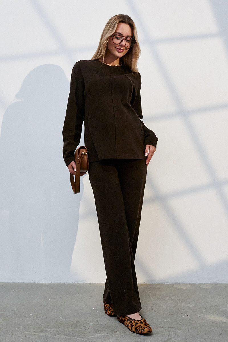 Прогулянковий костюм для вагітних та годування Karyann ST-35.031 (колір шоколадний), фото 1