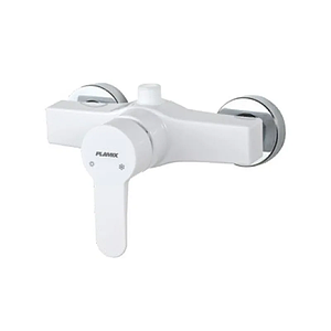 Змішувач для душу PLAMIX MARIO-003 SET WHITE зі шлангом, лійкою та кронштейном (MX1894)