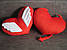 Декоративна подушка серце ангел ручна робота, фото 4