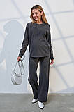 Прогулянковий костюм для вагітних та годування Karyann ST-35.032 антрацит, фото 2