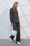Прогулянковий костюм для вагітних та годування Karyann ST-35.032 антрацит, фото 3
