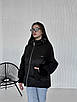 Жіноча куртка с капюшоном демісезонна від виробника 40-48 графіт, фото 7