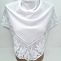 Легка шифонова хустка зі стразами на голову в церкву. Вишукана жіноча хустка