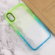 Чохол TPU+PC Fresh sip series для Apple iPhone XS Max (6.5") Бірюзовий / Лимонний, фото 3