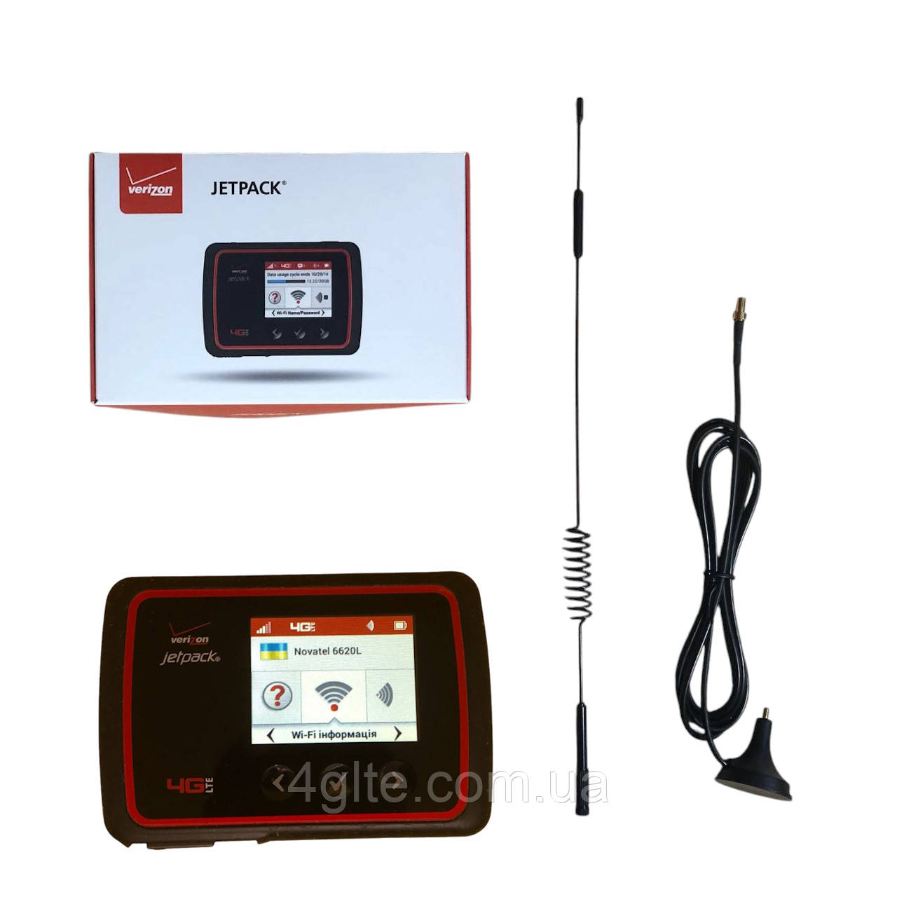 4G Wi-Fi роутер Novatel MiFi6620L з антеною 12 dbi, фото 1