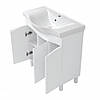 Тумба підлогова "Марсель 75" з умивальником "Basic- 75"", біла для ванної кімнати, фото 2