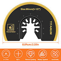 Пилка для реноватора по металу напівкругла 89мм