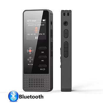 Міні диктофон Benjie C9-M2 Bluetooth 64GB цифровий MP3 плеєр з динаміком металевий