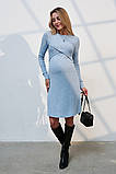 Жіночна сукня для вагітних та годування Lively DR-45.101 блакитна, фото 3