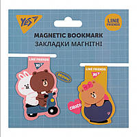 Закладки для книг Yes магнітні Line Friends, 2 шт (707825)