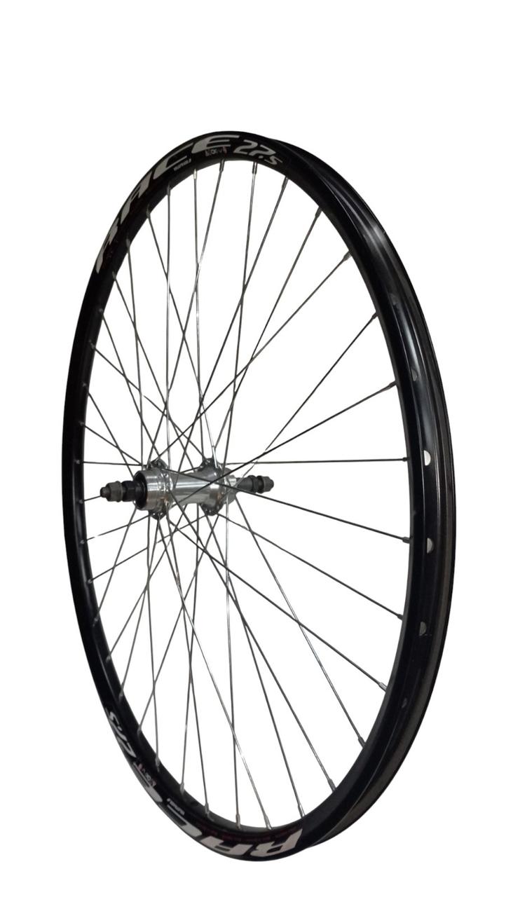 Колесо 27.5" заднє обід подвійний втулка AL 36H промпідшипники під тріскачку під диск гайка чорний, фото 1