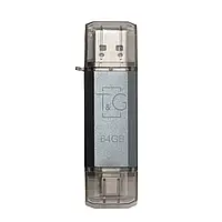 Флеш-накопичувач USB 64GB Type-C T&G 009 Star Series Silver (TG009TC-64GSL)
