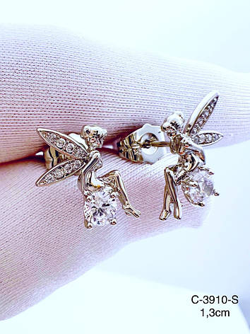 Сережки Xuping родій, фото 1