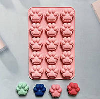 Силіконова форма для євродесерту Лапки , 6 шт