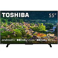 TV 55 Toshiba 55UA2363DG UHD/LED/T2/Android 11/2 x 10W/Dolby Digital/HDMI/Wi-Fi/VESA 200 x 200 M4/Bl
