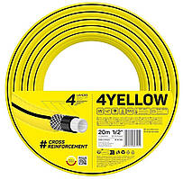 Шланг садовий Cellfast 4YELLOW 1/2" 20м 4 шари до 20бар -10…+50°C