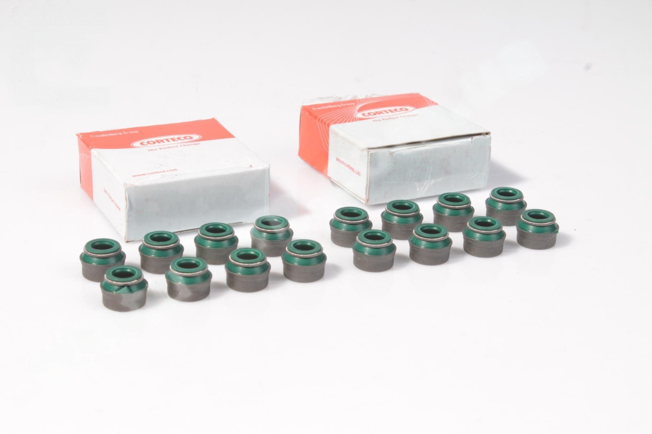 Сальник клапана (ковпачок) Газель,Волга дв.406,405,ВАЗ 2108 (компл. 16шт) (CORTECO) 406-1007626