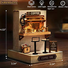 Конструктор 3D DIY Румбокс Час для кави Coffe Time "QT-048", фото 4