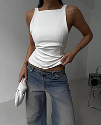 Жіночий топ; Колір: білий і чорний; Розмір: 40-42,44-46,48-50;