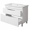 Тумба підлогова "Марсель 100" з умивальником "Como 100", біла для ванної кімнати, фото 2