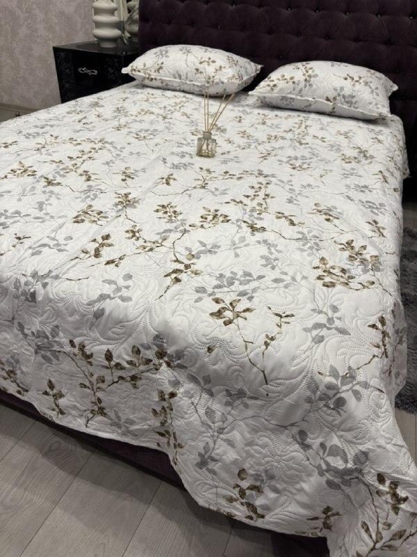 Покривало Koloco (200x230см, 2 наволочки 50х70 см)|Покривало з наволочками|Покривало на ліжко, фото 1