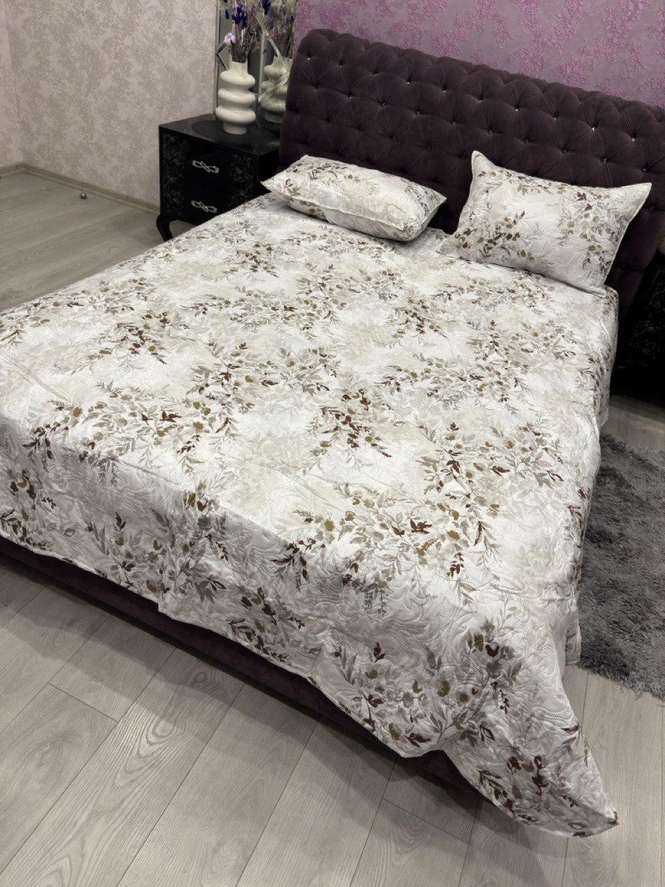 Покривало Koloco (200х230см, 2 наволочки 50х70 см) |Покривало з наволочками|Покривало на ліжко, фото 1