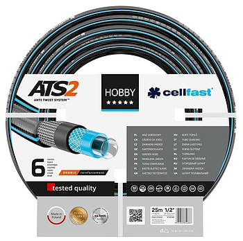 Шланг садовий Cellfast HOBBY ATS 1/2" 25м 6 шарів до 30бар -20…+60°C