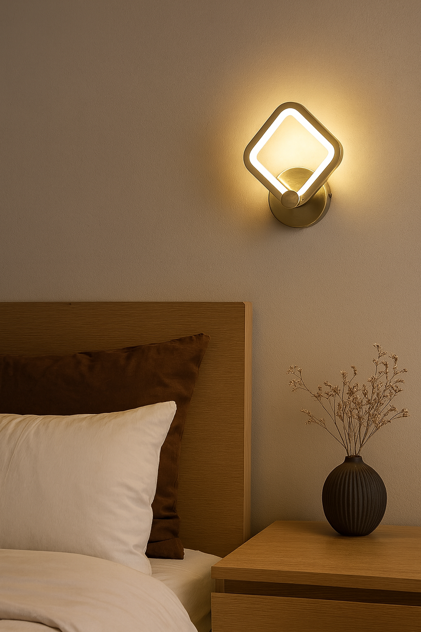 Бра світлодіодне бронзове квадратне, 3 режими SL-5331 / 1W АВ, фото 1