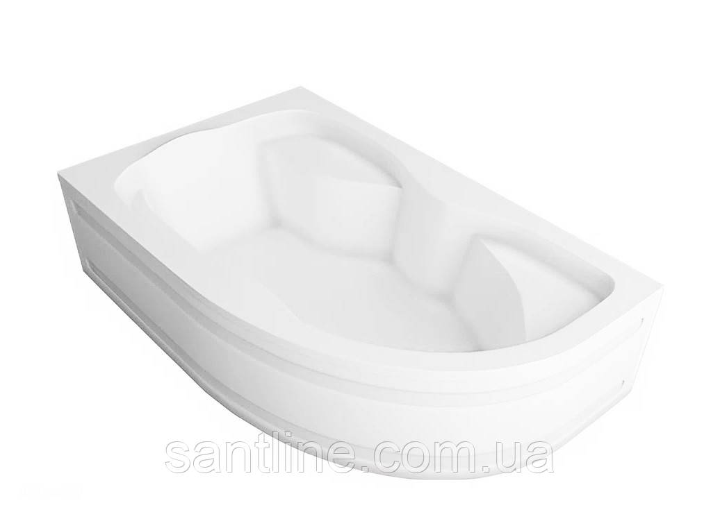 Ванна акрилова Tuana 170х100 см L асиметрична ліва з ніжками та передньою панеллю, фото 1