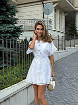 Жіноча літня сукня міні на гудзиках тканина тенсел Smf9456, фото 4
