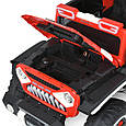 Дитячий електромобіль Jeep Off Road 4x4 (червоний колір) 12 V, фото 5