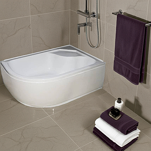 Душовий піддон 120*80*45 см асиметричний акриловий правий Ko&Po, фото 2