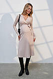 Сукня для вагітних та годування Pamela пудра, фото 2
